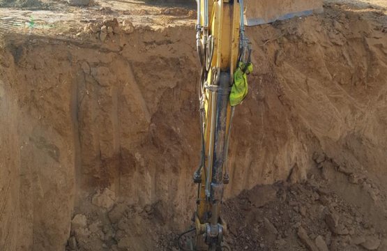 Výkop retenční nádrže